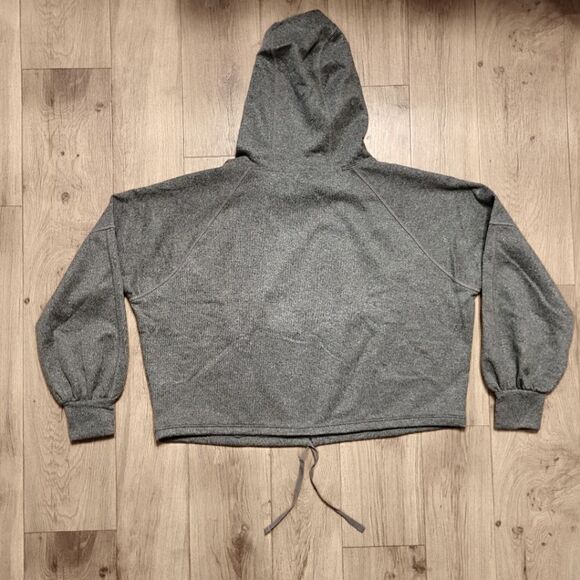 PrAna Zillier Wool Blend Hooded Sweatshirt Top Gray Size L NWT - Picture 2 of 7